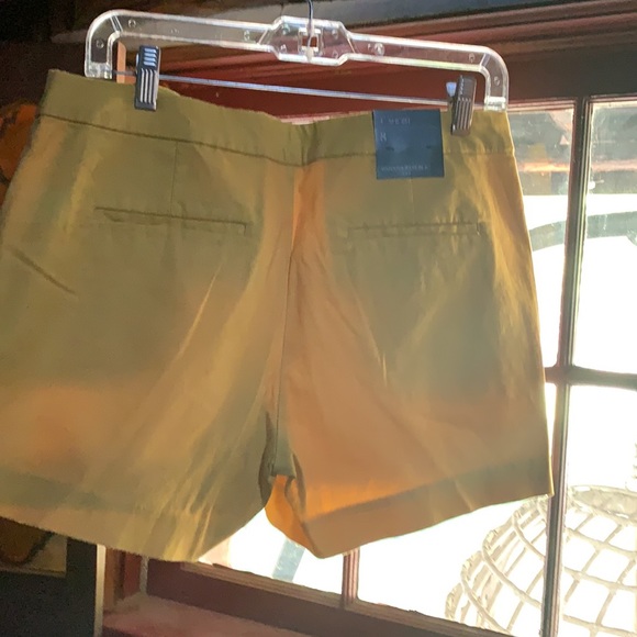 Yellow Button Front Shorts • NWT - Picture 3 of 4